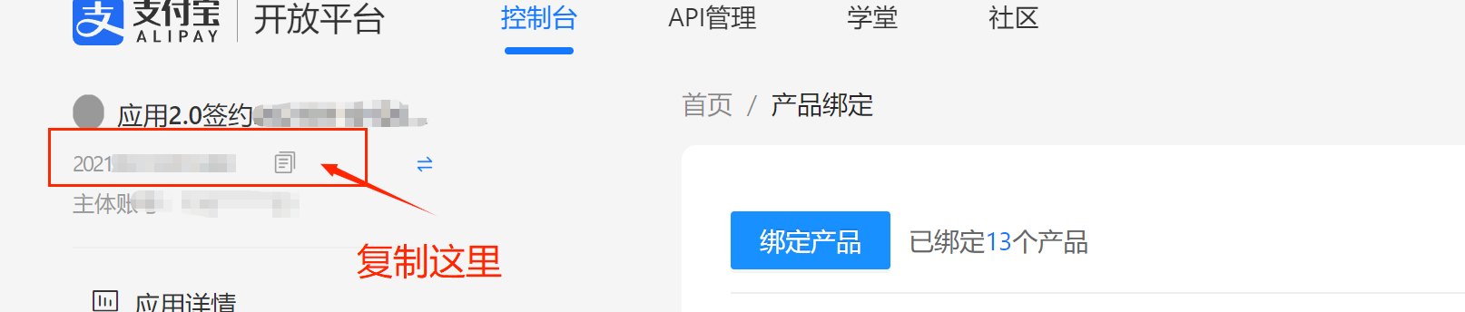 保存应用ID